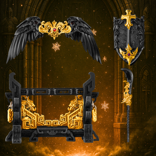 Set de 4 accessoires - Black and Gold Edition