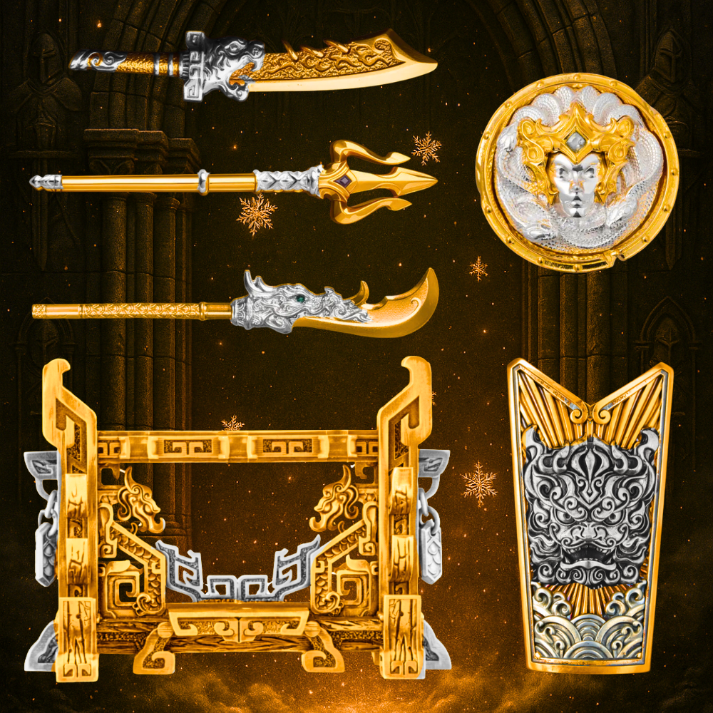 Set of 6 Accessories - Gold Edition